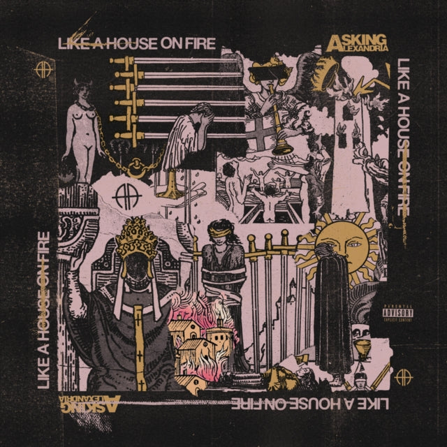 Asking Alexandria - Like A House On Fire (Trans Royal Blue W/ Pink & Gold Splatter) (I) (Vinyl) (US Import)