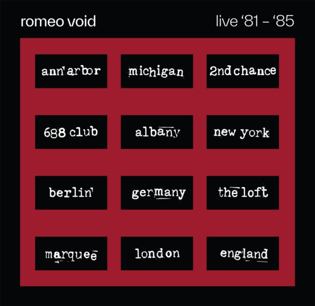 Romeo Void - Best Of Romeo Void Live '81-'85 (2LP) (RSD) (Vinyl) (US Import)