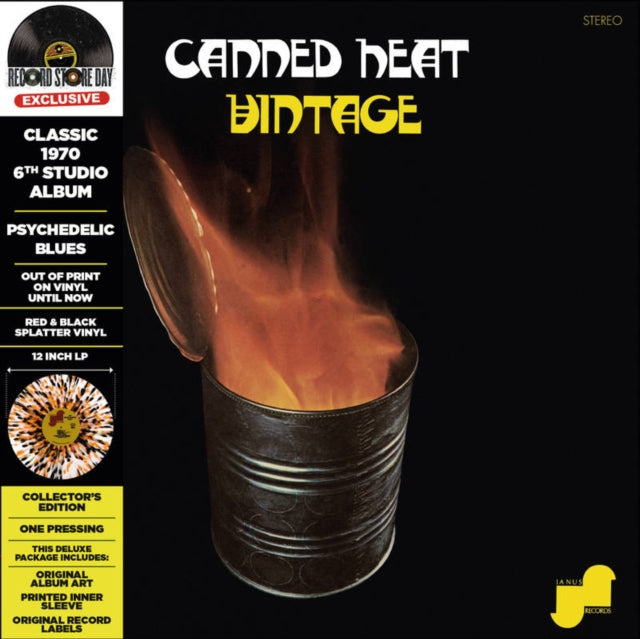 Canned Heat - Vintage (Deluxe/Orange/Black/White Psychedelic Splatter Vinyl) (RSD) (Vinyl) (US Import)