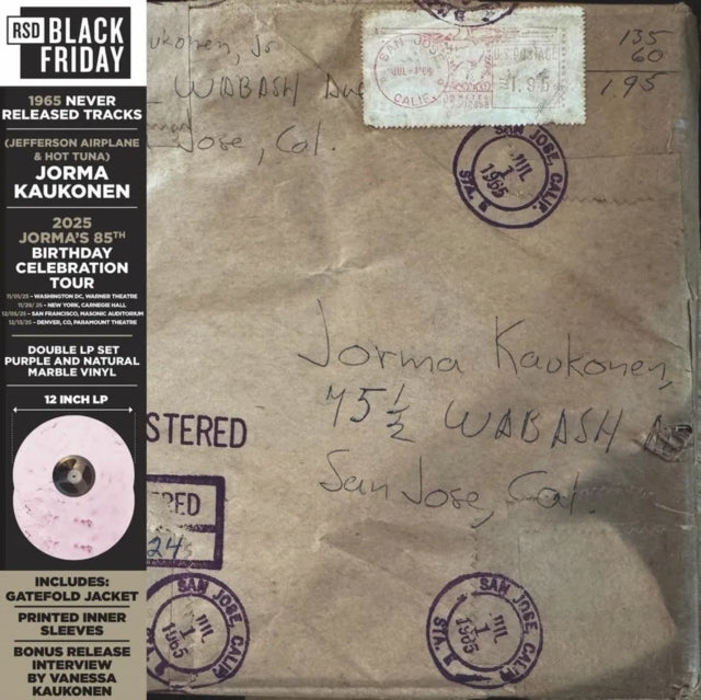 Jorma Kaukonen - Wabash Avenue: 1965 Never Released Tracks (2LP/Gold & Black Cloud Effect Vinyl) (RSD) (Vinyl) (US Import)