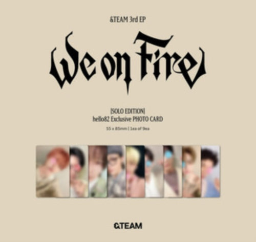 & Team - 3rd EP We On Fire (Solo Ver.) (CD) (US Import)