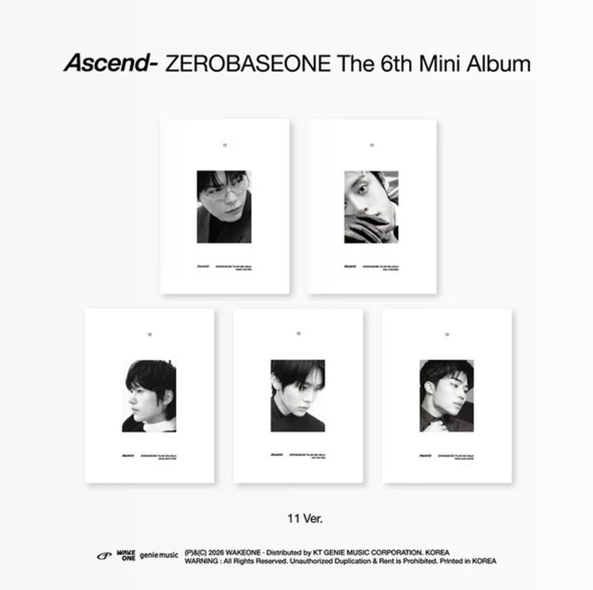 Zerobaseone - Ascend- (11 Ver.) (CD) (US Import)