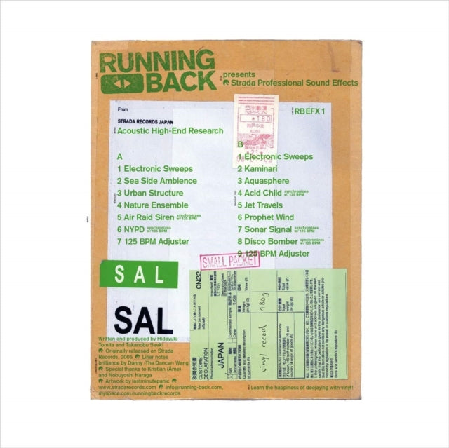 Acoustic High-End Research - Running Back Presents Strada Professional Sound Effects (Vinyl) (US Import)