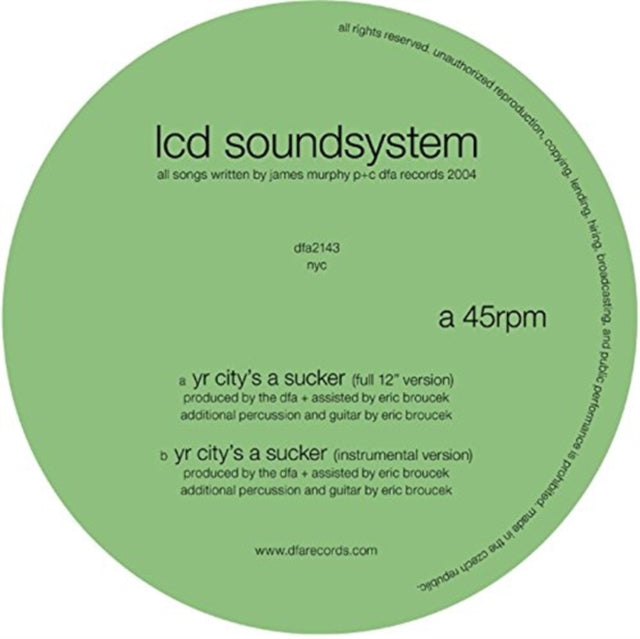 LCD Soundsystem - Yr City's A Sucker (Vinyl) (US Import)
