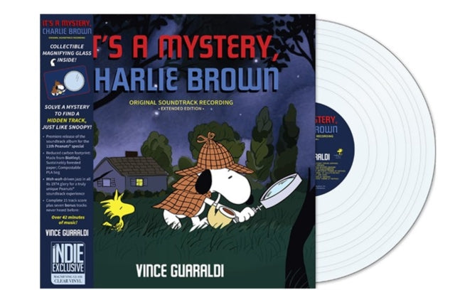 Vince Guaraldi - It's A Mystery, Charlie Brown (Magnifying Glass Clear Vinyl) (I) (Vinyl) (US Import)