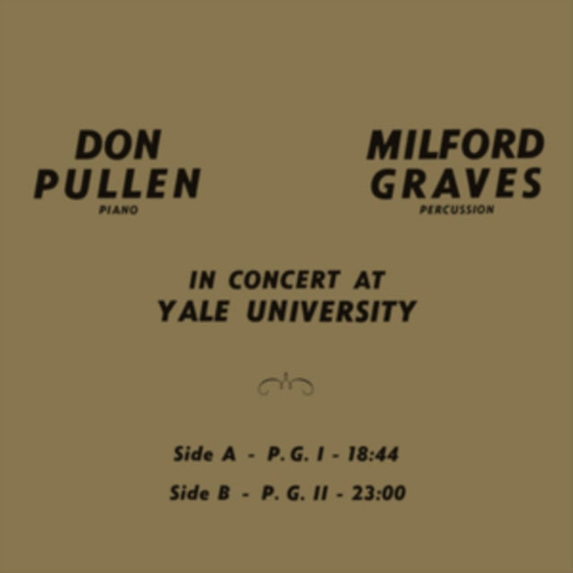 Graves,Milford; Don Pullen - In Concert At Yale University (Vinyl) (US Import)