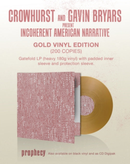 Crowhurst & Gavin Bryars - Crowhurst & Gavin Bryars Present Incoherent American Narrative (Gold Vinyl) (Vinyl) (US Import)
