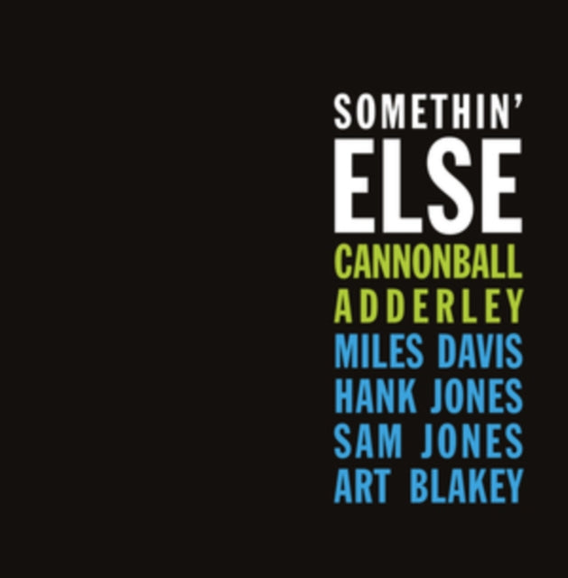 Cannonball Adderley - Somethin Else (Blue Vinyl) (Vinyl) (US Import)