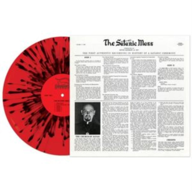 Anton Lavey - Satanic Mass (Red/Black Splatter Vinyl) (Vinyl) (US Import)
