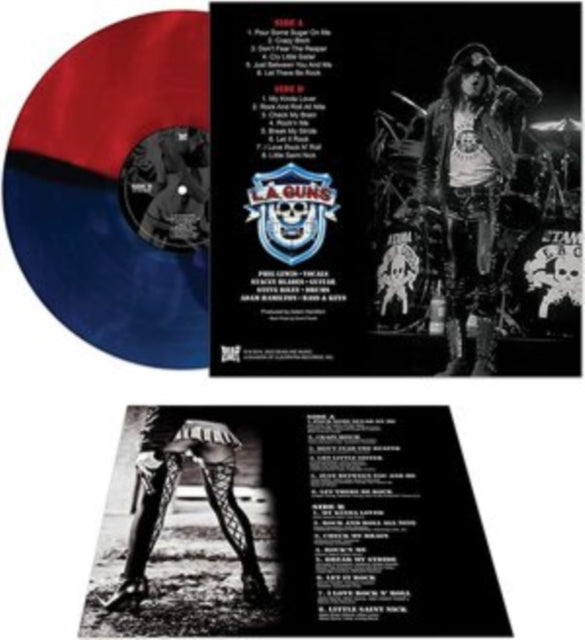 L.A. Guns - Covered In Guns (Red & Blue Vinyl) (Vinyl) (US Import)