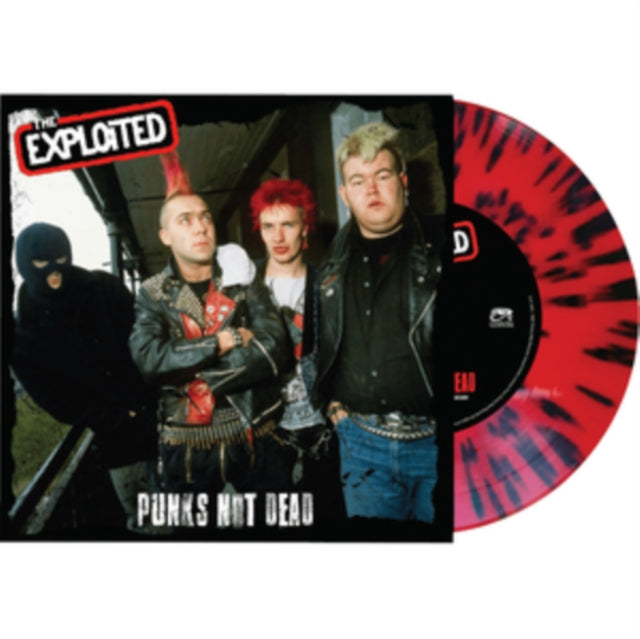 Exploited - Punk's Not Dead (Red/Black Splatter 7 Inch) (Vinyl Single) (US Import)