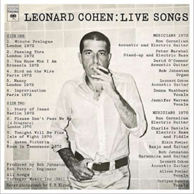 Leonard Cohen - Live Songs (150g) (Vinyl) (US Import)