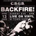 Backfire! - Live At CBGB (Splatter Vinyl) (Vinyl) (US Import)