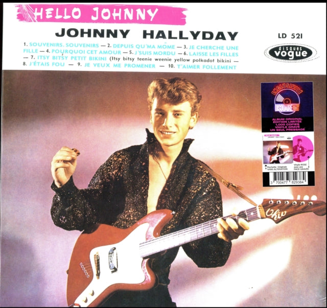 Johnny Hallyday - Hello Johnny Grave (Etched Pink Vinyl) (Vinyl) (US Import)