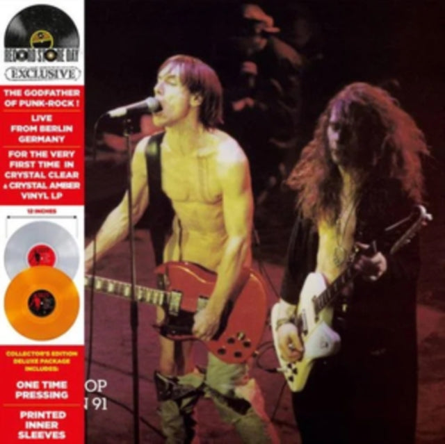 Iggy Pop - Live In Berlin (1991) (2LP/Deluxe/Marble Neon Vinyl) (Vinyl) (US Import)