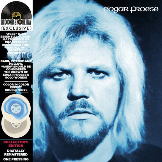 Edgar Of Tangerine Dream Froese - Ages (2LP/Lava Lamp Effect Clear White/Light Blue Vinyl) (RSD) (Vinyl) (US Import)