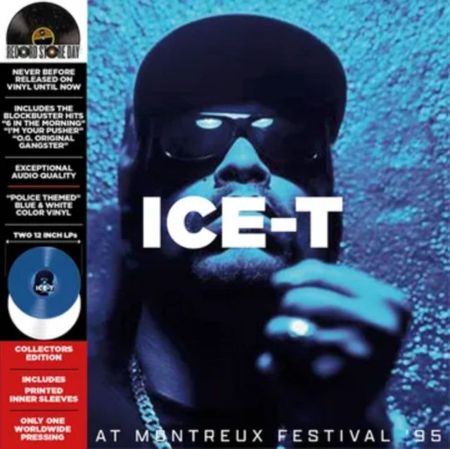 Ice-T - Live At The Miles Davis Hall - Montreux 1995 (New Artwork/Police Theme Blue/White Vinyl) (RSD) (Vinyl) (US Import)