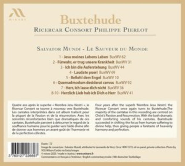 Ricercar Consort; Philippe Pierlot - Buxtehude : Salvator Mundi (CD)