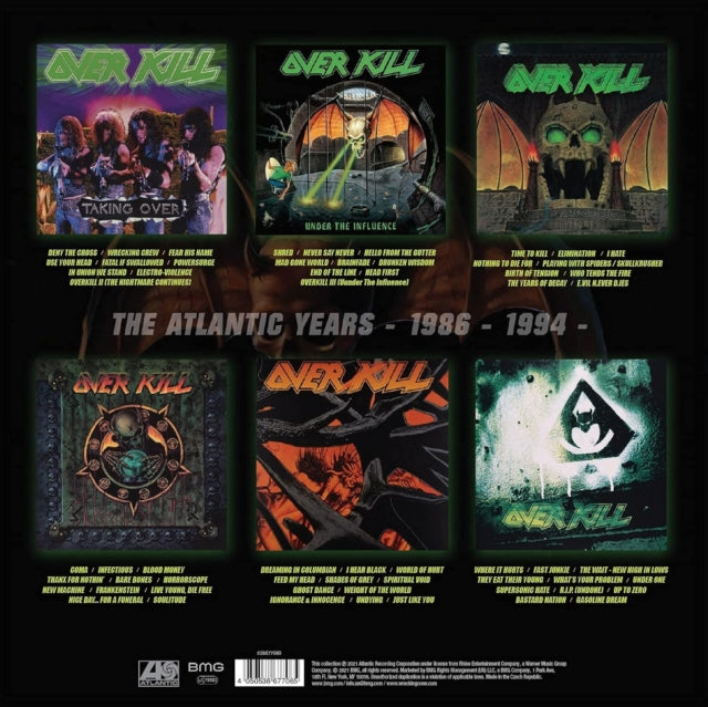 Overkill - Atlantic Albums Box Set 1986 - 1994 (X) (6LP/180g) (Vinyl) (US Import)