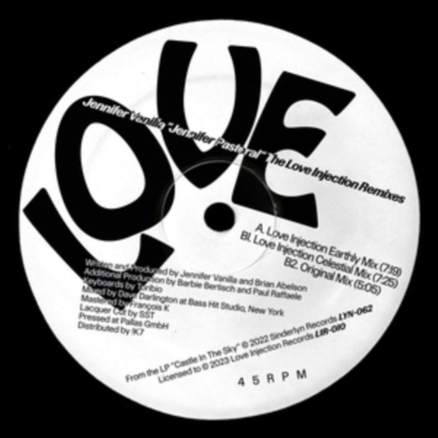 Jennifer Vanilla - Jennifer Pastoral (Love Injection Remixes) (Vinyl) (US Import)