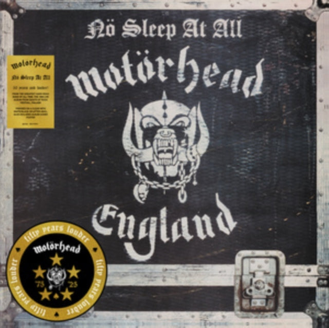 Motorhead - No Sleep At All (50th Anniversary) (Clear/Black-White Splatter Vinyl) (Vinyl) (US Import)