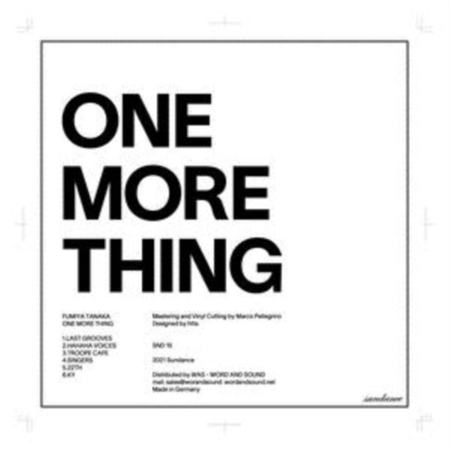 Fumiya Tanaka - One More Thing (First Part) (Vinyl) (US Import)