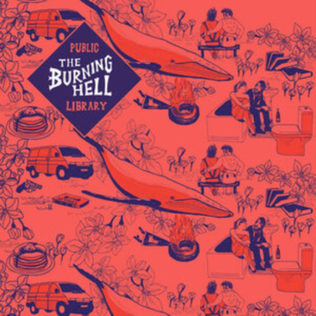 Burning Hell - Public Library (Marbled Red Vinyl) (Vinyl) (US Import)