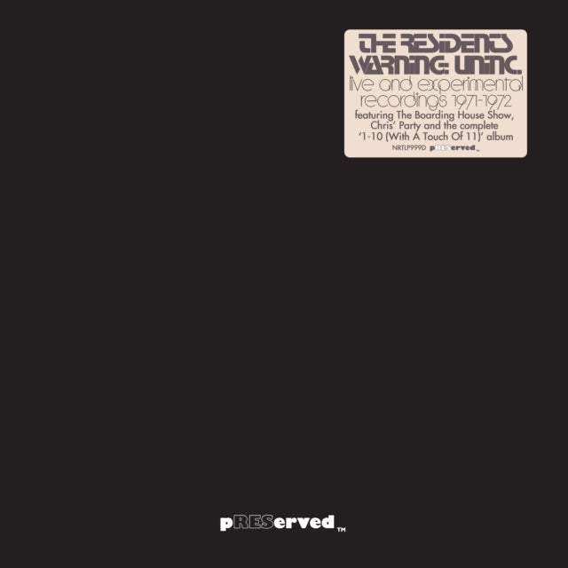 Residents - Warning: Uninc.: Live & Experimental Recordings 1971-1972 (2LP) (Vinyl) (US Import)