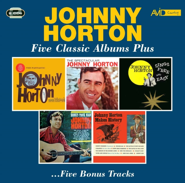 Johnny Horton - Fantastic Johnny/Spectacular Johnny/Horton Sings Free & Easy/Honky Tonk Man/Horton Makes History (CD)