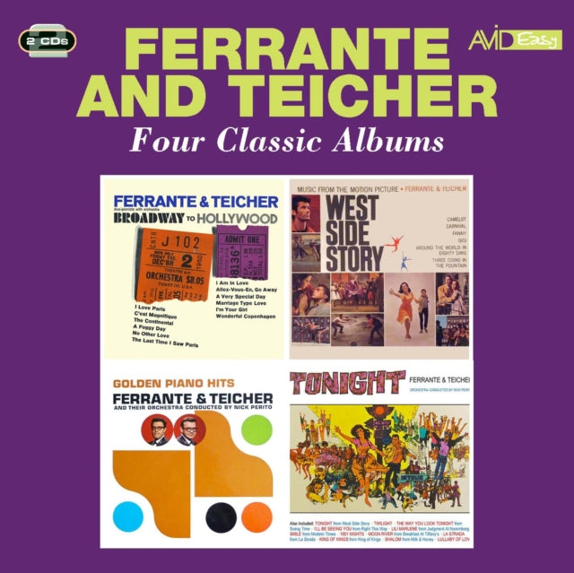 Ferrante & Teicher - Broadway To Hollywood/Music From The Motion Picture West Side Story Etc./Golden Piano Hits/Tonight) (CD)
