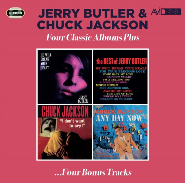Jerry Butler / Chuck Jackson - He Will Break Your Heart / Best Of Jerry Butler / I Don't Want To Cry! / Any Day Now (CD)