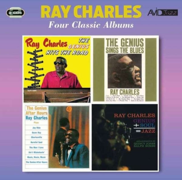 Ray Charles - 4 Classic Albums (Genius Hits The Road / Genius Sings The Blues / Genius After Hours / Genius) (CD)