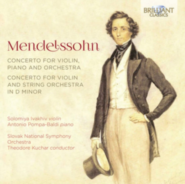 Solomiya Ivakhiv; Antonio Pompa-Baldi; Slovak National Symphony Orchestra - Concerto For Violin & String Orchestra In D Minor, Concerto For Violin, Piano & Orchestra (CD)