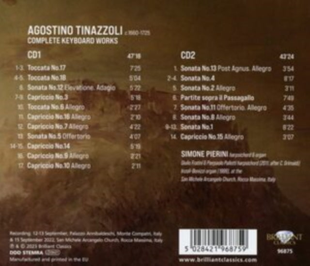 Simone Pierini - Tinazzoli: Complete Keyboard Works (2CD) (CD)