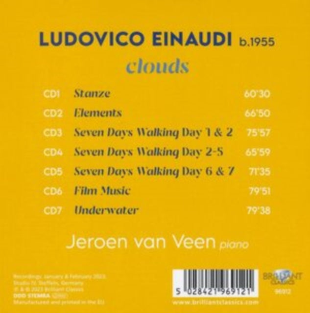 Jeroen Van Veen - Einaudi: Clouds (CD)