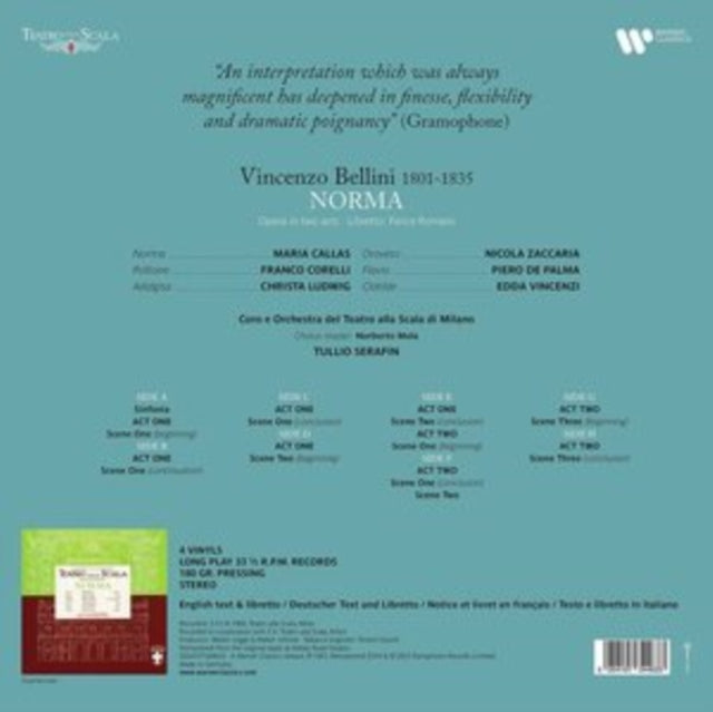 Coro Del Teatro Alla Scala Di Milano - Bellini: Norma (Vinyl) (US Import)