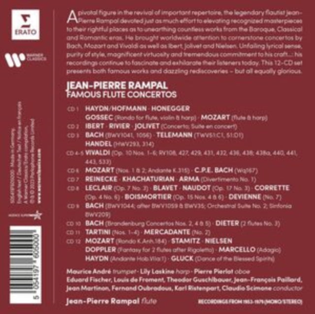 Jean-Pierre Rampal - Famous Flute Concertos (12CD Boxset) (CD)