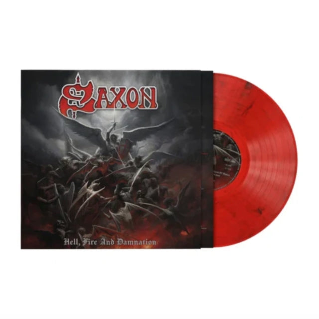 Saxon - Hell, Fire & Damnation (180g/Red Marble W/ Black Vinyl) (I) (Vinyl) (US Import)
