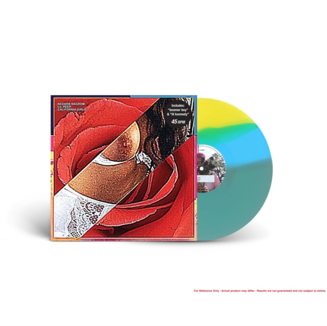 Lil Peep - California Girls (Tri-Color Stripes/Trans. Electric Blue/Opaque Sky Blue/Opaque Light Yellow Vinyl) (Vinyl) (US Import)