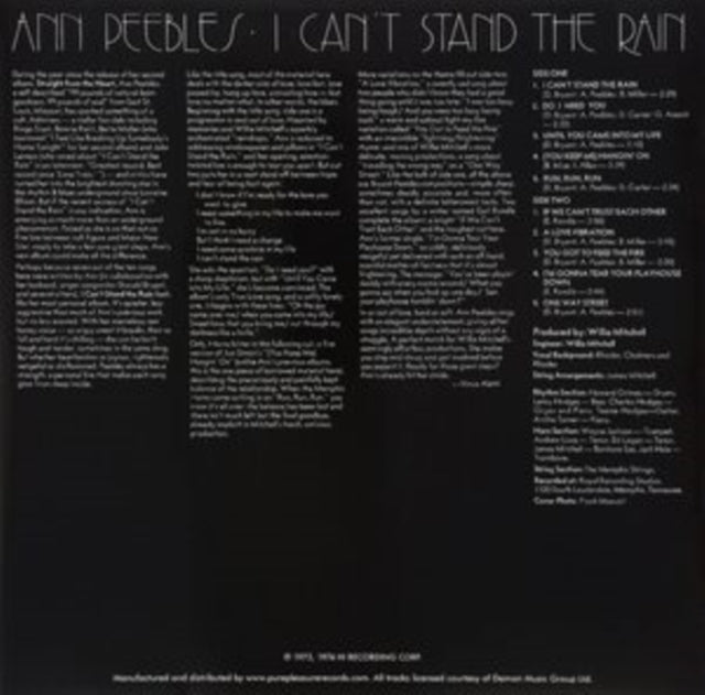 Ann Peebles - I Can't Stand The Rain (Vinyl) (US Import)