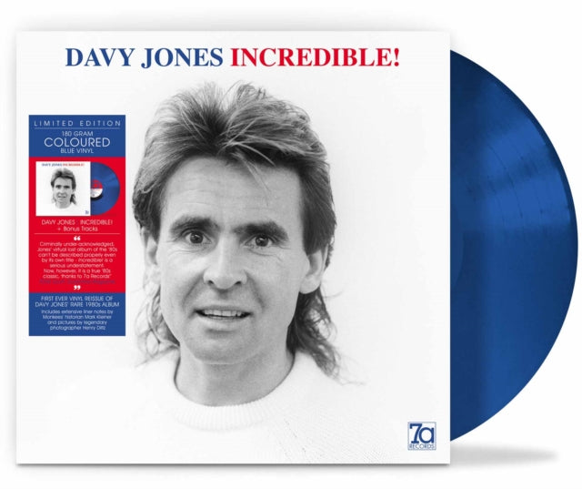 Davy Jones - Incredible! (Blue Vinyl) (Vinyl) (US Import)