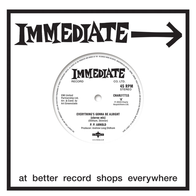 P.P. Arnold - Everything Is Gonna Be Alright / Everything Is Gonna Be Alright (Remix) (Vinyl) (US Import)