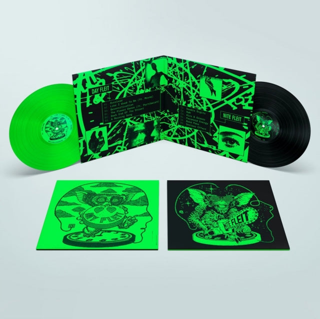 Nite Fleit - Day Fleit / Night Fleit (2LP/Fluorescent Green & Black Vinyl) (Vinyl) (US Import)