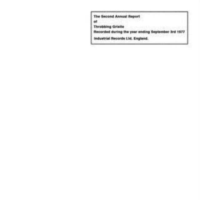 Throbbing Gristle - Second Annual Report Of Throbbing Gristle (40th Anniversary Edition) (CD)