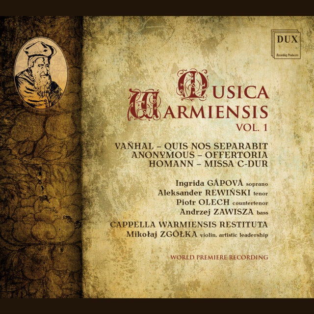 Ingrida Gapova; Aleksander Rewinski; Piotr Olech - Vanhal & Homann: Musica Warmiensis, Vol. 1 (CD)