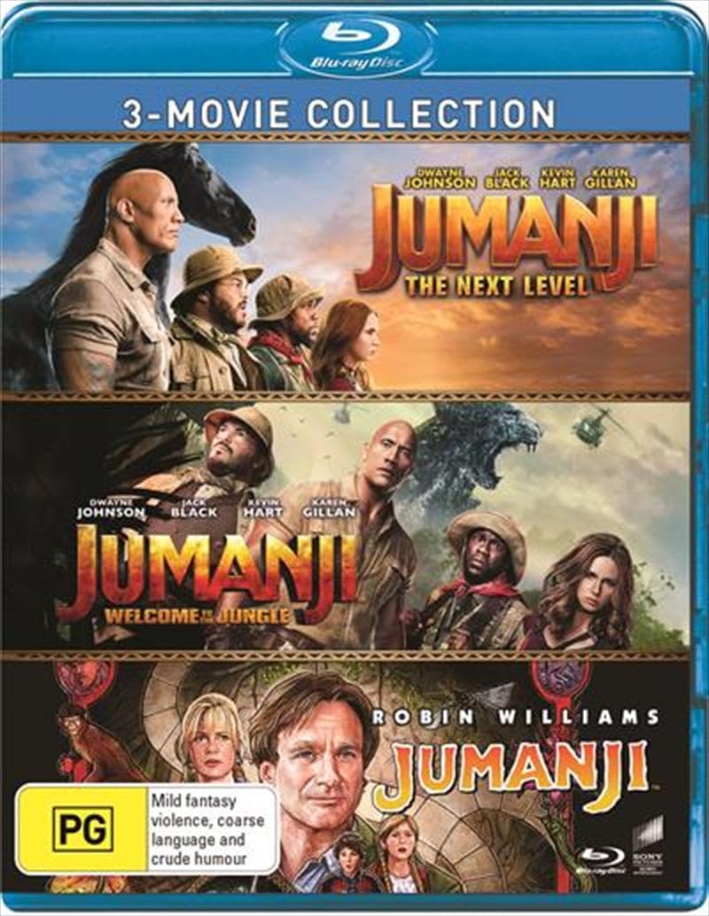 Jumanji: The Next Level / Jumanji: Welcome To The Jungle / Jumanji (1995) (Blu-ray) (Region A US Import)