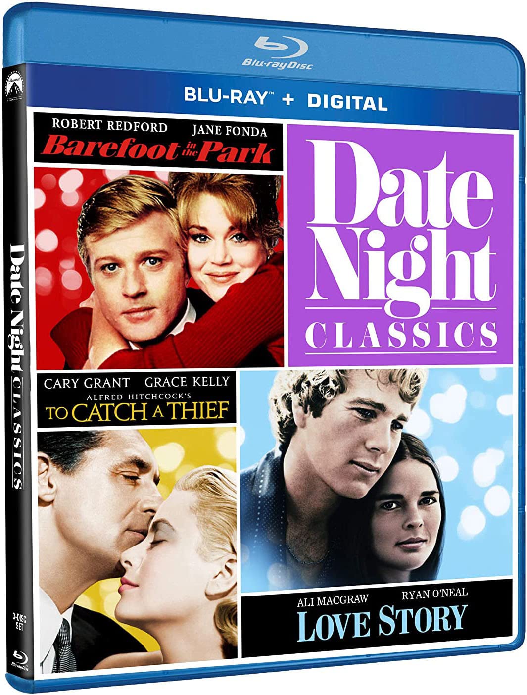 Date Night Classics: Barefoot In The Park / Love Story / To Catch A Thief (Blu-ray) (Region A US Import)