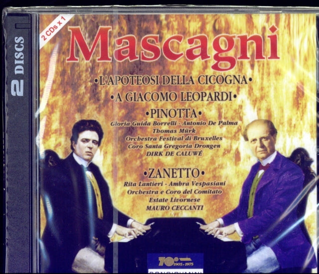 Various Artists - Mascagni: Pinotta; L'Apoteosi Della Cicogna; A Giacomo Leopardi; Zanetti (CD)