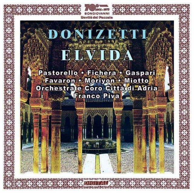 Massimiliano Fichera; Maria Pia Moriyon; Cristina Pastorello; Daniele Gaspari; Luca Favaron - Donizetti: Elvida (CD)