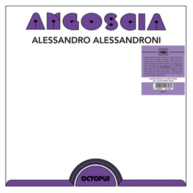 Alessandro Alessandroni - Angoscia (Color Vinyl) (Vinyl) (US Import)